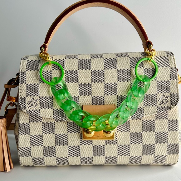 Acrylic Translucent Purple Chain Link Bag Strap or Charm/Keychain - Picture 5 of 7